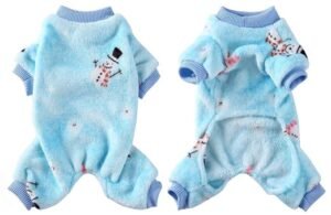 KUTKUT Small Dog Cat Pajamas Soft Velvet Warm