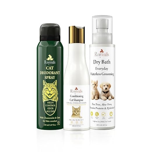 Cat Shampoo Dry Bath Odor Care Set