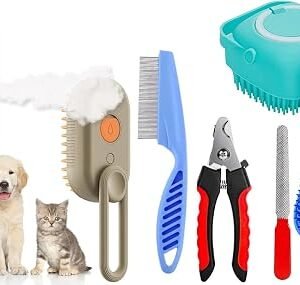 6-in-1 Professional Pet Grooming Bath Massage Tool