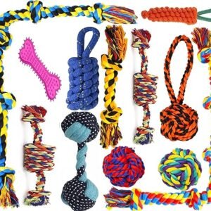 Dogs Puppy Chew Teething Rope Tug Washable