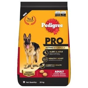 Pedigree PRO Adult Large Breed Dry Dog Food, 20 kg, Vet Trusted Nutrition